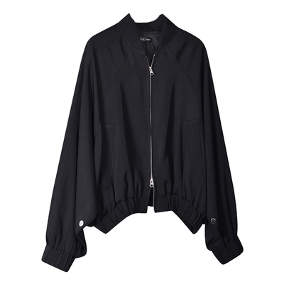 随性自由松弛感100醋酸夹克外套