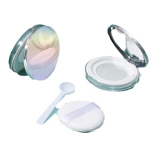 胡椒粉散粉分装盒小号迷你超薄便携散粉盒子带粉扑高档弹力网空盒