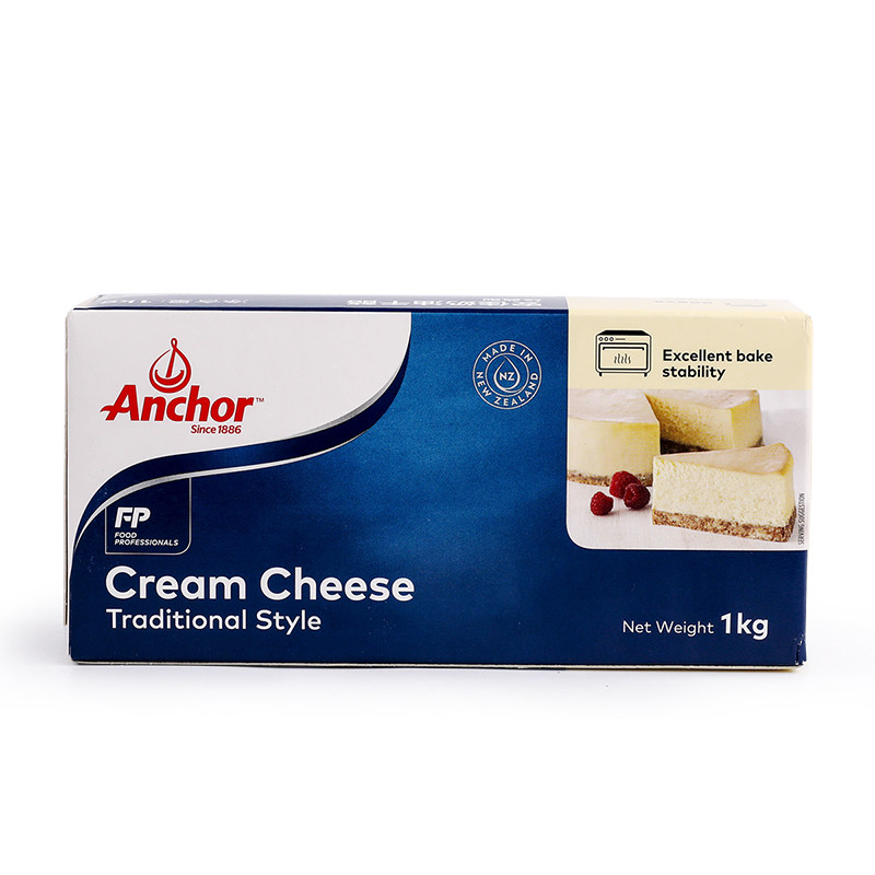 安佳奶油干酪cream cheese奶油芝士奶酪进口乳酪1kg烘焙蛋糕原料
