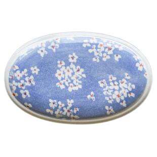 日本进口水仙椭圆盘平盘家用长角皿装菜烤串异形盘茶点甜品蛋糕盘