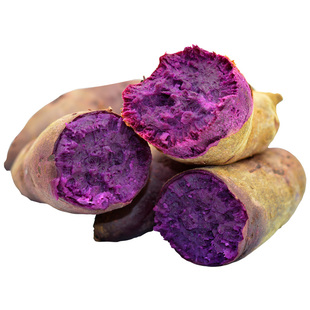 新鲜大紫薯地瓜农家自种紫心大紫番薯红薯五斤装包邮价