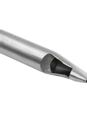 打孔冲子 扁口冲宽度3mm 腰带椭圆冲圆角一字型DIY皮革打孔器工具