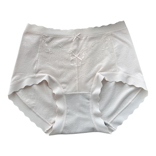 花仙子26年春新款优雅蕾丝女三角内裤高腰棉莫透气抗菌包臀底裤