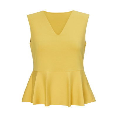 【精工系列】春秋白山羊绒弹力收腰修身设计感针织背心2N2312160