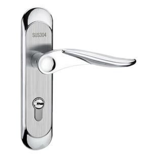 室内房间锁304不锈钢单舌房门锁140孔卧室执手锁木门把手锁通用型