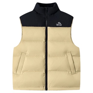 伯希和户外新款儿童羽绒马甲2025女童男童轻薄保暖羽绒服鹅绒外套