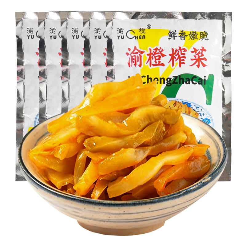 正宗涪陵榨菜丝去皮榨菜下饭菜小包清淡酱腌菜开胃菜咸菜商用整箱