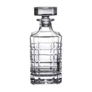 创意高端玻璃醒酒器威士忌酒具家用烈酒壶带盖红酒分酒器酒樽加厚