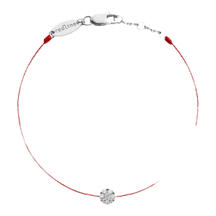 Redline/红绳女士So Illusion 0.10克拉圆形钻石白金精致手链