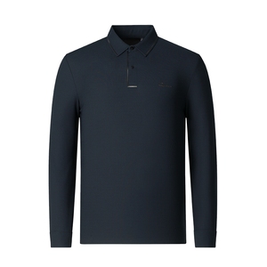 杉杉男士长袖t恤polo衫男装上衣2025春秋季新款爸爸翻领商务休闲