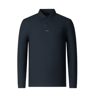 杉杉男士长袖t恤polo衫男装上衣2025春秋季新款爸爸翻领商务休闲