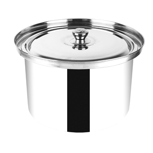 沙县百味小吃炖品锅不锈钢锅烧水锅一体盖大边炖罐锅(灶台使用)