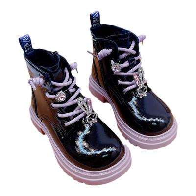 杰西可秋冬季女童小公主马丁靴