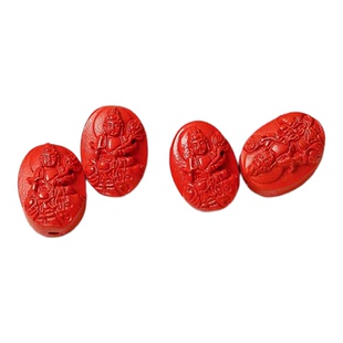 天然原矿朱砂八大守护神本命佛吊坠本命年 帝王砂饰品挂坠配件