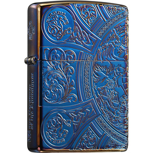 正版zippo打火机熏金烧金天启四骑士煤油防风送礼高档盔甲定制