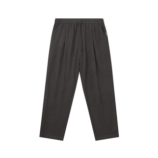 半墨大码男装休闲裤直筒裤男宽松针织呢子垂感加大码胖子裤子秋季
