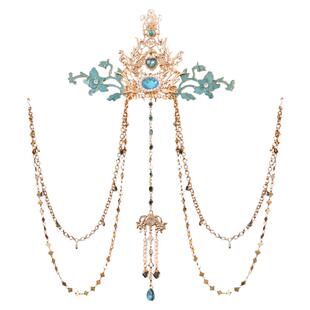 敦煌头饰飞天配饰异域风情西域公主古风面帘旅游拍照大漠写真发饰