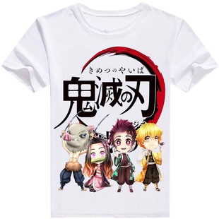 鬼灭之刃嘴平伊之助猪突猛进变身服动漫周边趣味男女短袖T恤衣服