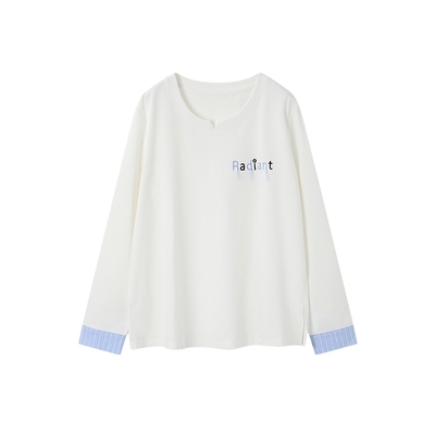 时然【拼色日记】撞色T恤