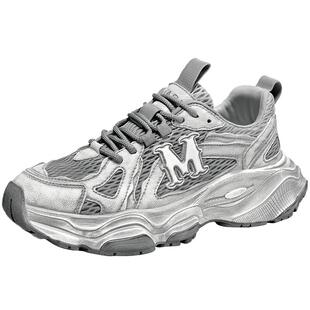 马克华菲男鞋2026新款老爹鞋男厚底增高鞋情侣冬季运动鞋男款鞋子