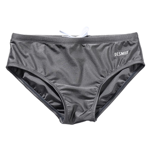 性感纯色三角泳裤男款性感低腰成人游泳装备专业防尴尬泡温泉泳裤