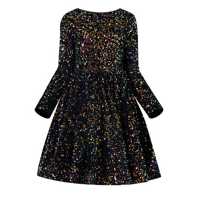 米妮菲瑞女童亮片公主蓬蓬裙礼服