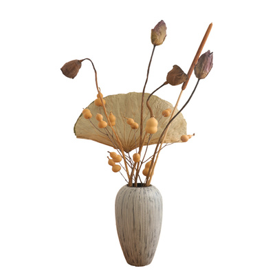 天然干花荷花葫芦禅意花束