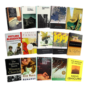 诺奖得主作品 英文原版 文学名著 诺贝尔文学奖 Nobel Prize Winner 城市与狗 直奔经典 公羊的节日 人鼠之间 老人与海