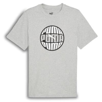 纯棉灰色休闲短袖T恤男PUMA彪马