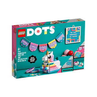 LEGO乐高DOTs系列41962独角兽创意家庭包益智积木玩具儿童礼物
