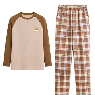 红豆居家绒情侣休闲慵懒舒适睡衣