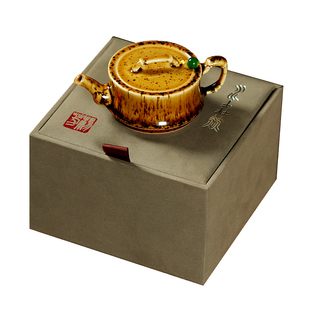 慕砚手作陶瓷侘寂茶壶杨芳创意斑竹春泡茶器原矿功夫茶具球孔单壶