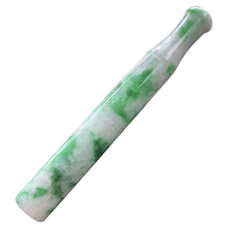 缅甸天然翡翠A货烟管烟具烟嘴