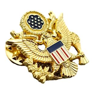 现货人气定制美国金色领花胸章服装配饰胸针纪念章徽章影视道具