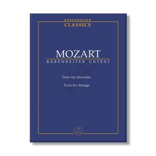 莫扎特 弦乐三重奏 研习小总谱 非演奏用谱 骑熊士原版乐谱书 Mozart Trios for Strings Study Score TP319
