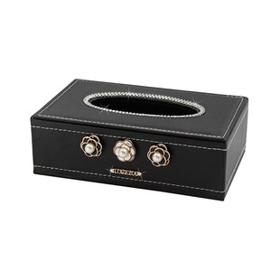 车载纸巾盒时尚高档中控台镶钻车用座式皮革抽纸盒扶手箱创意装饰