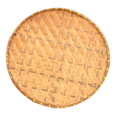 无孔竹编米筛竹筛子收纳簸箕晒筐