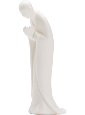 新中式风白瓷茶室园艺造景小摆件