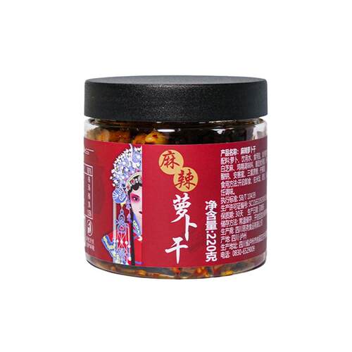 思尧麻辣香脆萝卜干五香四川特产开味下饭咸菜尧坝袁家香辣罗卜丁