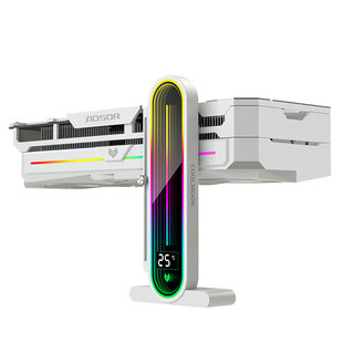 酷月GH3显卡支架大力神数显透镜ARGB海景房机箱创意固定显卡支撑