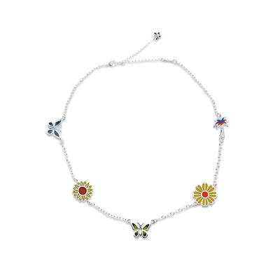 STUGAZI蝴蝶雏菊银项链