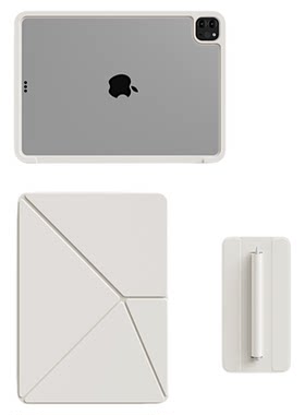 iPad磁吸双面夹保护壳带笔槽