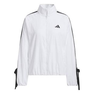 马思纯同款三条纹舞动系列拒水外套女装春季adidas阿迪达斯轻运动