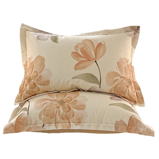 加厚全棉磨毛枕套48x74cm一对装A类纯棉成人枕芯内胆套单个枕头套