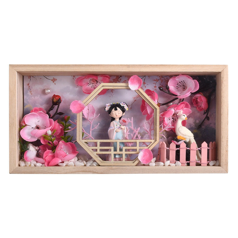 哈贝熊微景相框画手工制作材料包