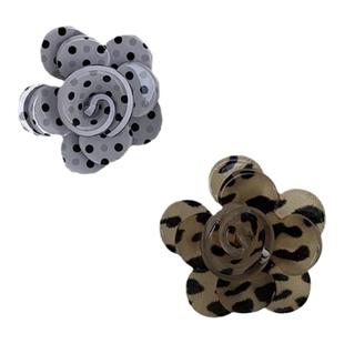 小众设计感玫瑰花食指戒女复古白色波点立体花朵戒指个性开口指环