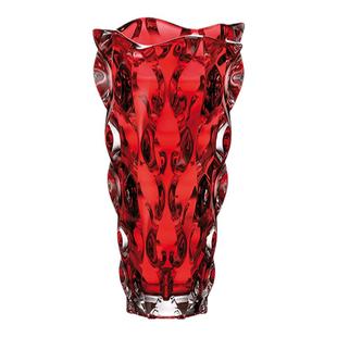 BOHEMIA捷克进口水晶花瓶玻璃 彩色透明高档北欧轻奢客厅装饰摆件