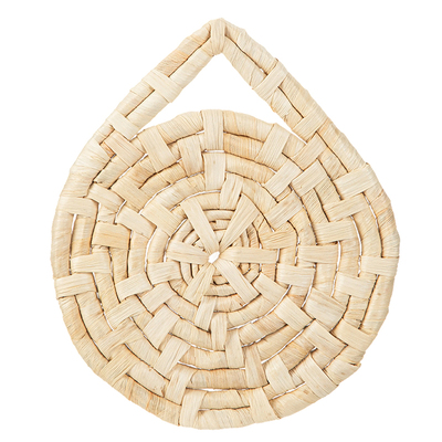 霜山手工草编隔热垫可悬挂