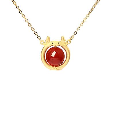 宫里上新天然红玛瑙吊坠