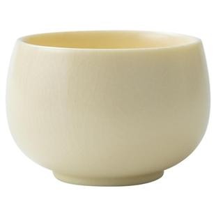 容山堂固德象牙白汝窑茶杯汝瓷主人杯侘寂杯茶盏功夫茶杯品茗杯